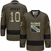 Glued New York Rangers #10 Ron Duguay Green Salute to Service NHL Jersey,baseball caps,new era cap wholesale,wholesale hats